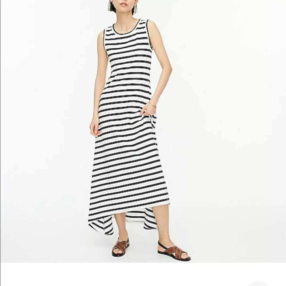NWT J.Crew Asymmetrical Maxi Dress LT